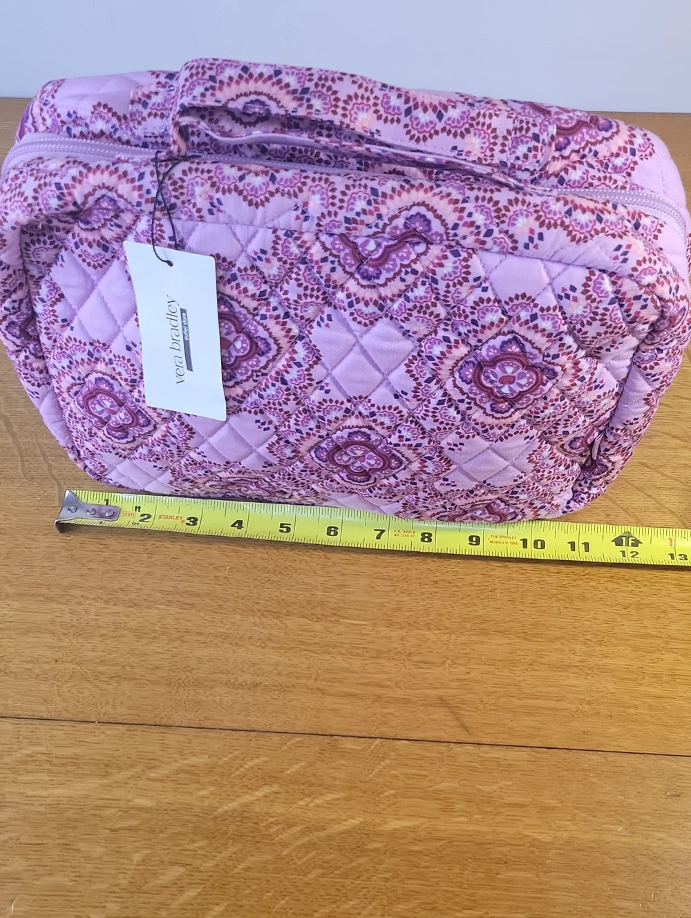 Vera Bradley Pink Quilted Medallion Print Cosmetic Case NWT